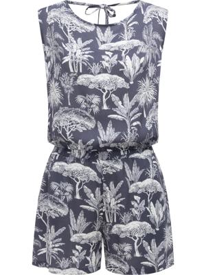 Kurzer Overall in Blumenprint "Zella"