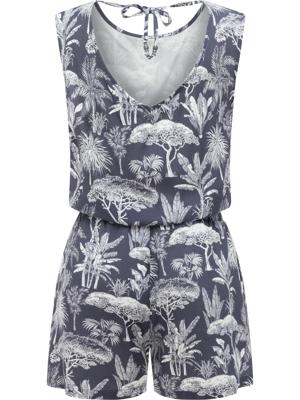 Kurzer Overall in Blumenprint "Zella"