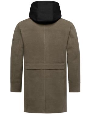Klassischer Mantel in Wollmantel-Optik mit Kapuze "Darioon XX"