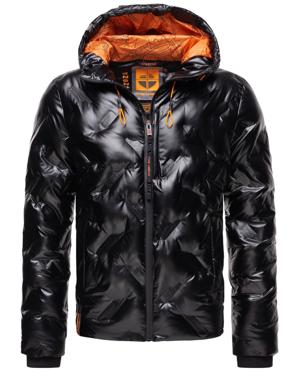 Glänzende Winterjacke mit Kapuze "Geroo"
