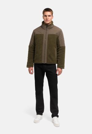 Materialmix Jacke mit Teddyfleece "Riveen XX"