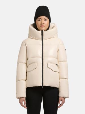 Winter Steppjacke in Lederoptik "Aurora"