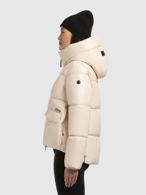 Winter Steppjacke in Lederoptik "Aurora"