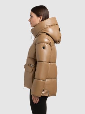Winter Steppjacke in Lederoptik "Aurora"