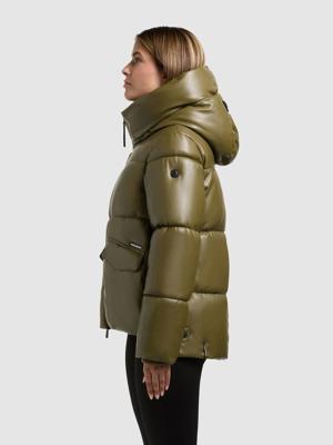 Winter Steppjacke in Lederoptik "Aurora"