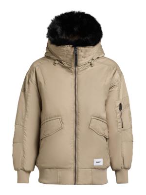 Warme Bomberjacke mit Kunstpelz-Besatz "Cela"