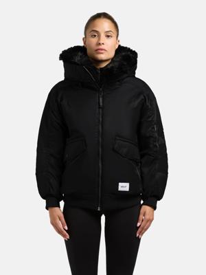 Warme Bomberjacke mit Kunstpelz-Besatz "Cela"