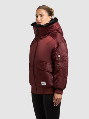 Warme Bomberjacke mit Kunstpelz-Besatz "Cela"