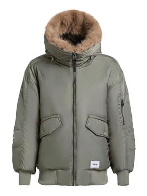 Warme Bomberjacke mit Kunstpelz-Besatz "Cela"