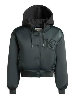 Matt schimmernde Collegejacke mit Kapuze "Chani"