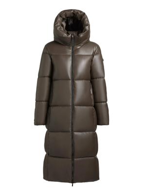 Langer Winter Steppmantel in Lederoptik "Destiny"