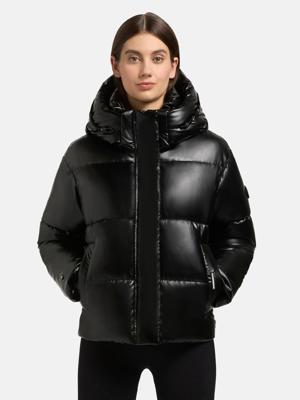 Glänzende kurze Winter Steppjacke "Devina Shiny-YM"