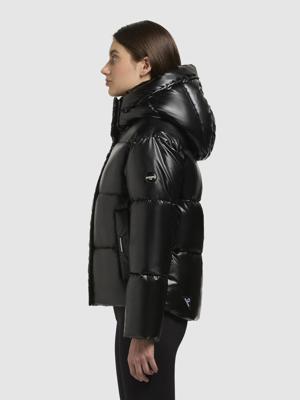 Glänzende kurze Winter Steppjacke "Devina Shiny-YM"