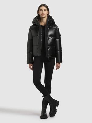 Glänzende kurze Winter Steppjacke "Devina Shiny-YM"