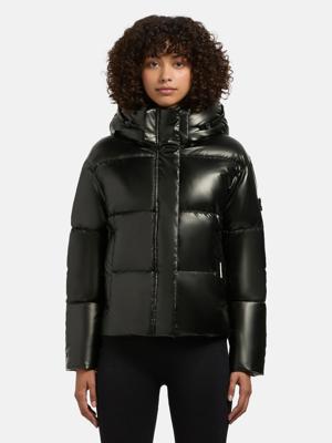 Glänzende kurze Winter Steppjacke "Devina Shiny-YM"