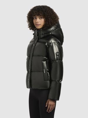 Glänzende kurze Winter Steppjacke "Devina Shiny-YM"