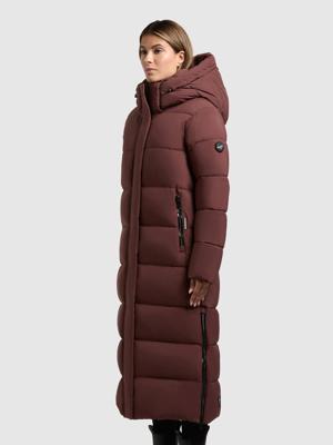 Extralanger Steppmantel mit abnehmbarer Kapuze "Dote2"