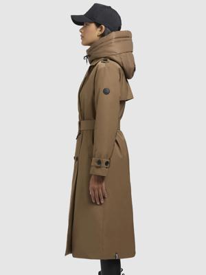Warmer Trenchcoat mit abnehmbaren Kragen "Elena-YM"