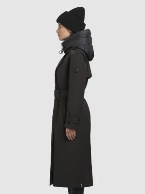 Warmer Trenchcoat mit abnehmbaren Kragen "Elena-YM"