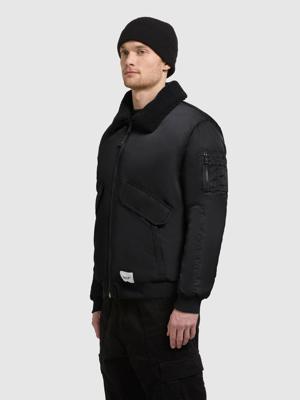 Warme Bomberjacke mit abnehmbarem Kunstpelz-Besatz "Ground"