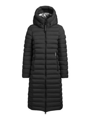 Wintermantel warmer Steppmantel lang mit hohem Kragen und großer Kapuze "Imes-YM"