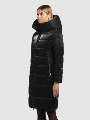 Warmer Wintermantel aus glänzendem "Jilias6 Shiny"