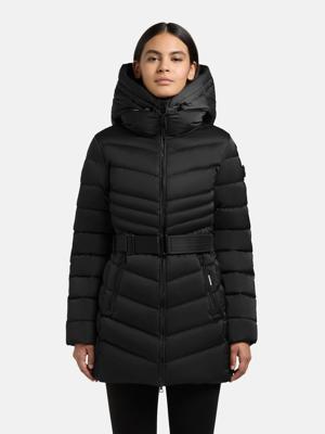 Gesteppter Winter Kurzmantel mit Kapuze "Kina"