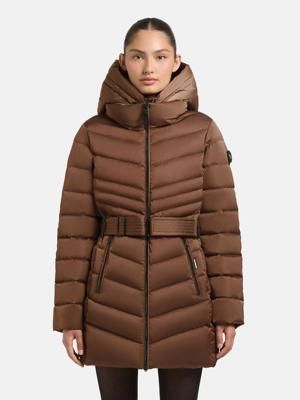 Gesteppter Winter Kurzmantel mit Kapuze "Kina"