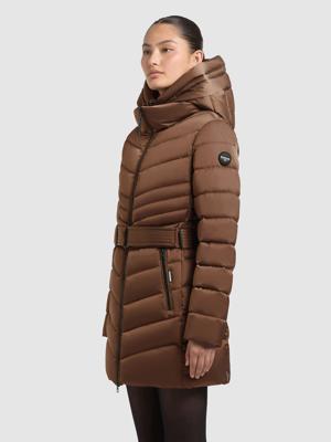 Gesteppter Winter Kurzmantel mit Kapuze "Kina"