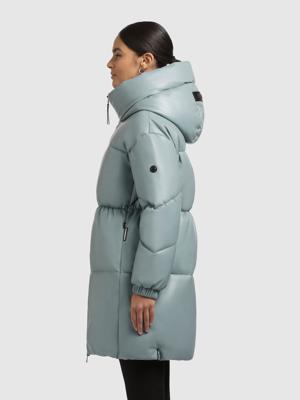 Kunstledermantel mit Kapuze "Lorsa"