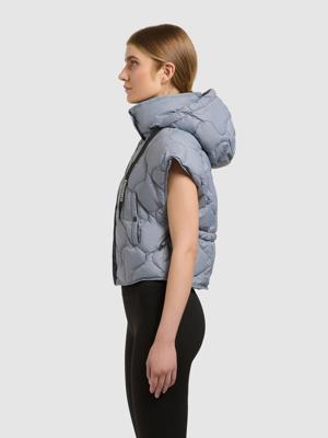 Kurze leicht Steppweste mit Kapuze "Ninga"