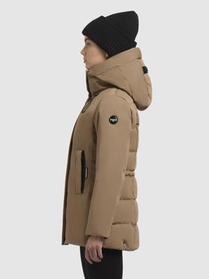 Warme Winterjacke mit gesteppter Rückseite und innenliegenden Trägern "Palla-YM"